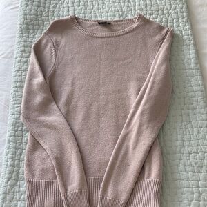 Ann Taylor Soft Blush Crew Neck Sweater